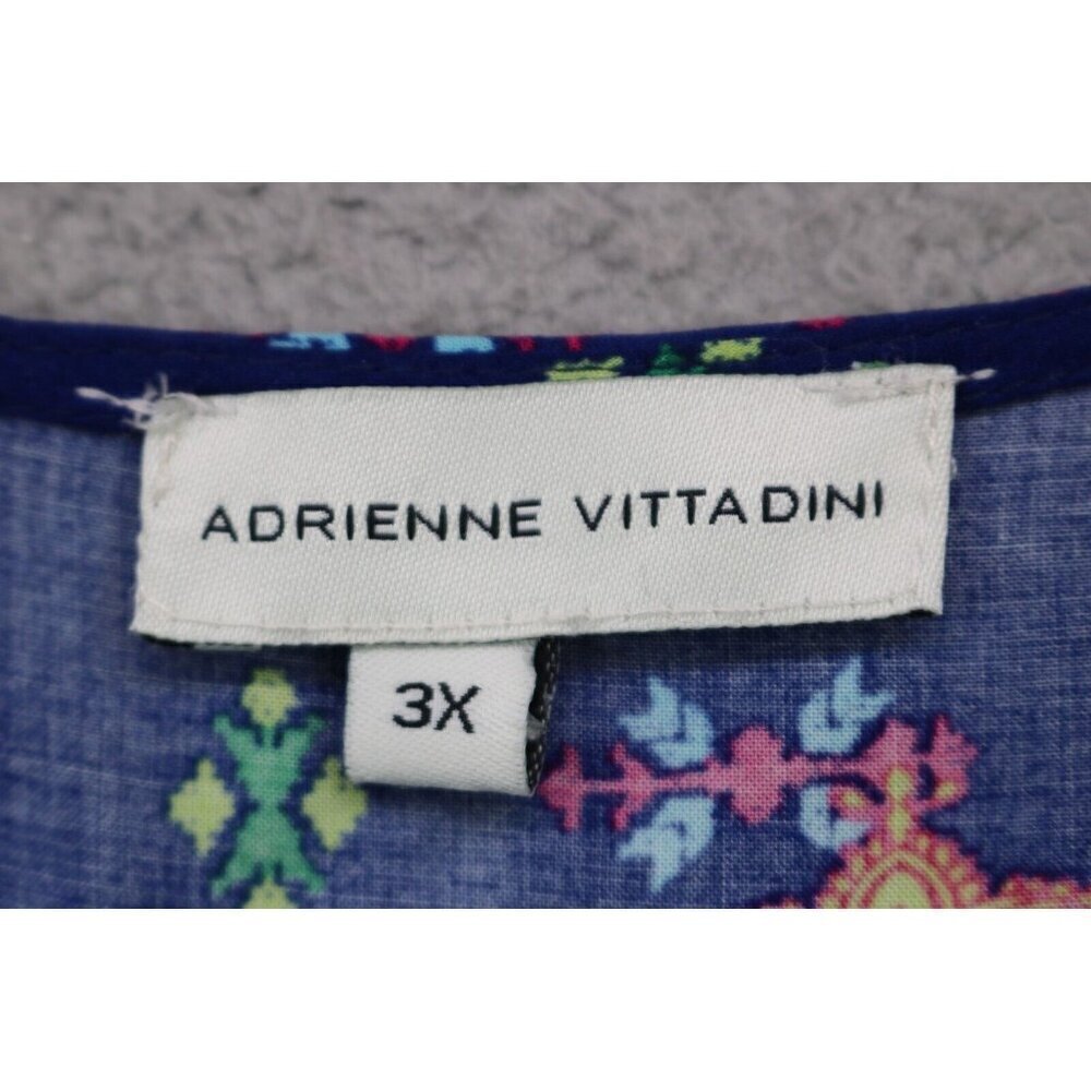 Adrienne Vittadini 3/4 Bell Sleeve Tunic-Size 3X-BOHO-Whimsigoth - Picture 5 of 12